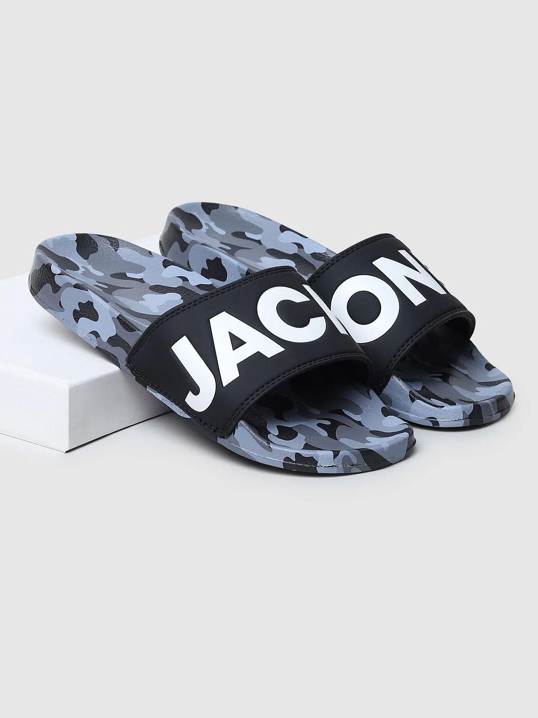 Black Camo Print Sliders - Image 6