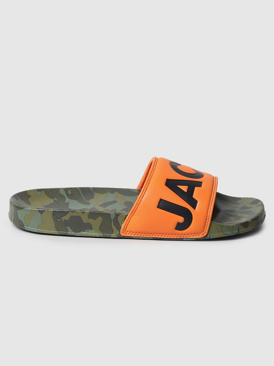 Orange Camo Print Sliders - Image 2