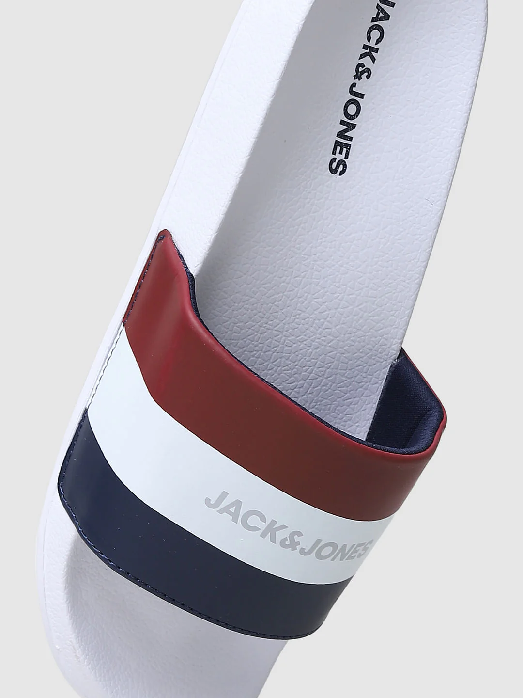 White Striped Slides - Image 10