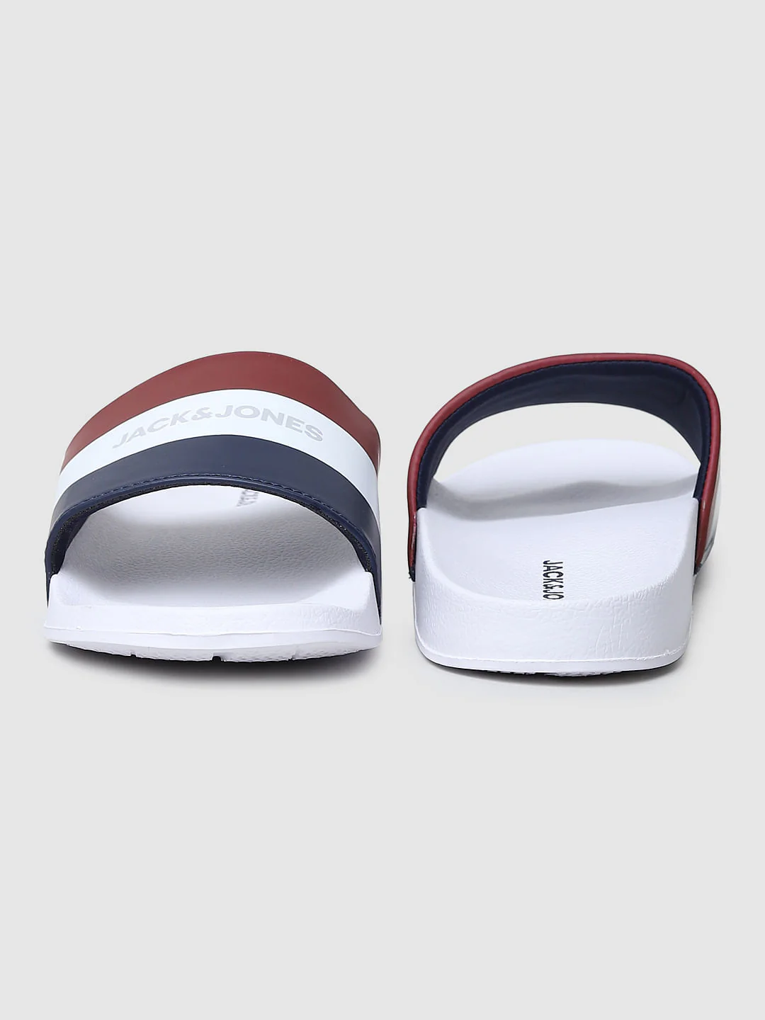 White Striped Slides - Image 8