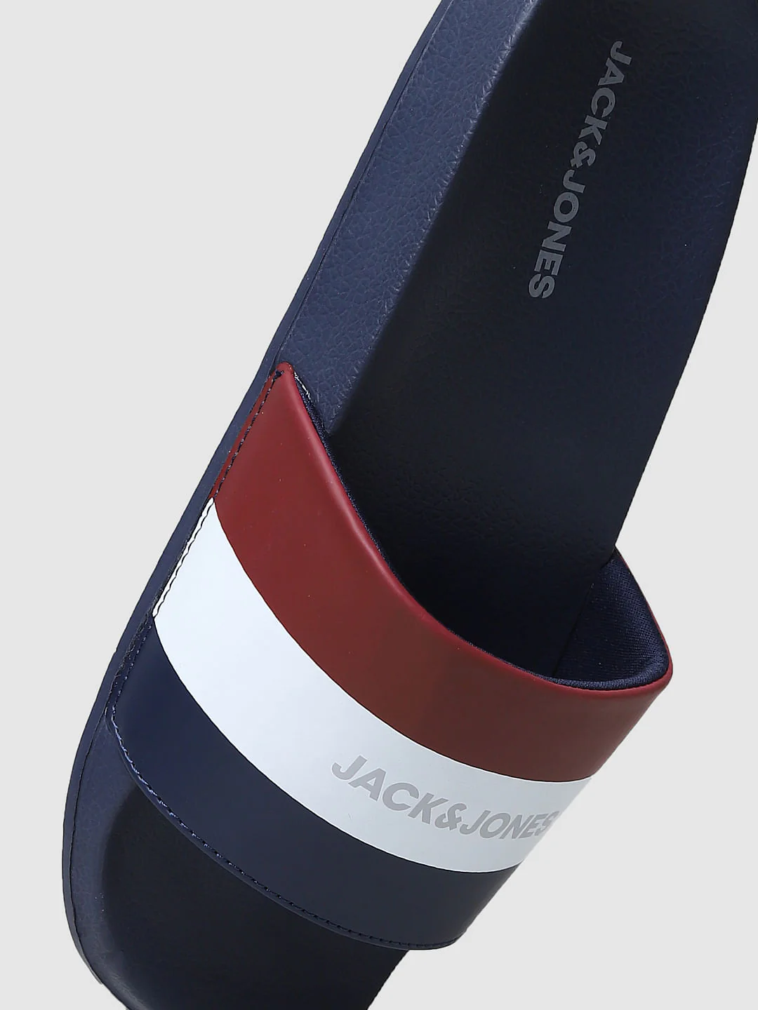 Navy Blue Striped Slides - Image 10