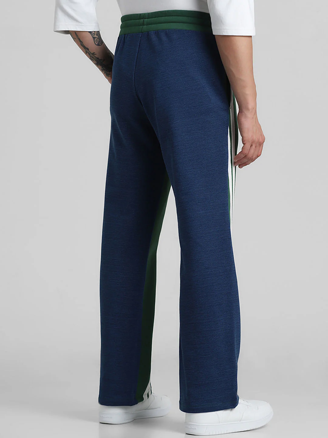 Green & Blue Mid Rise Wide Leg Sweatpants - Image 3