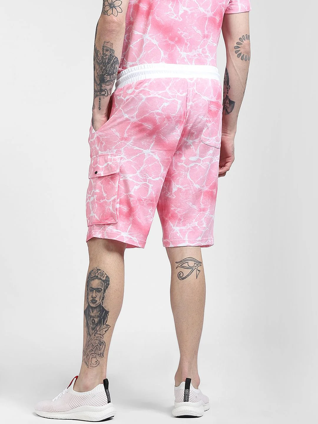 Pink Tie Dye Co-ord Shorts - Image 4