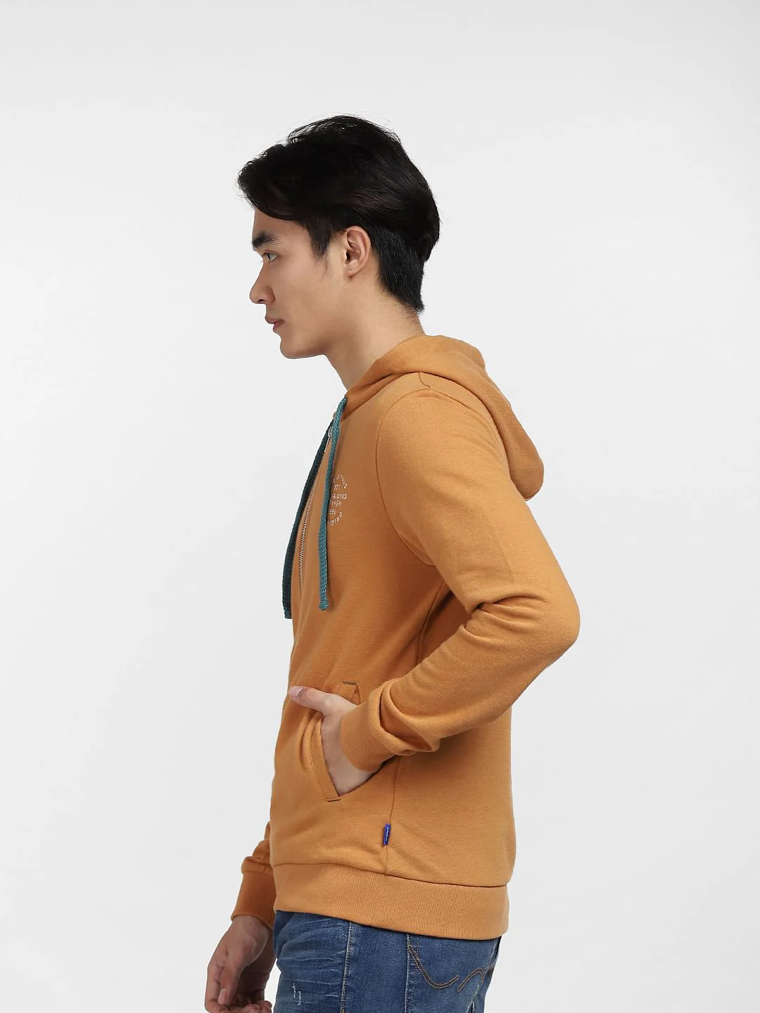 Brown Front-Open Hooded Sweatshirt - Image 3