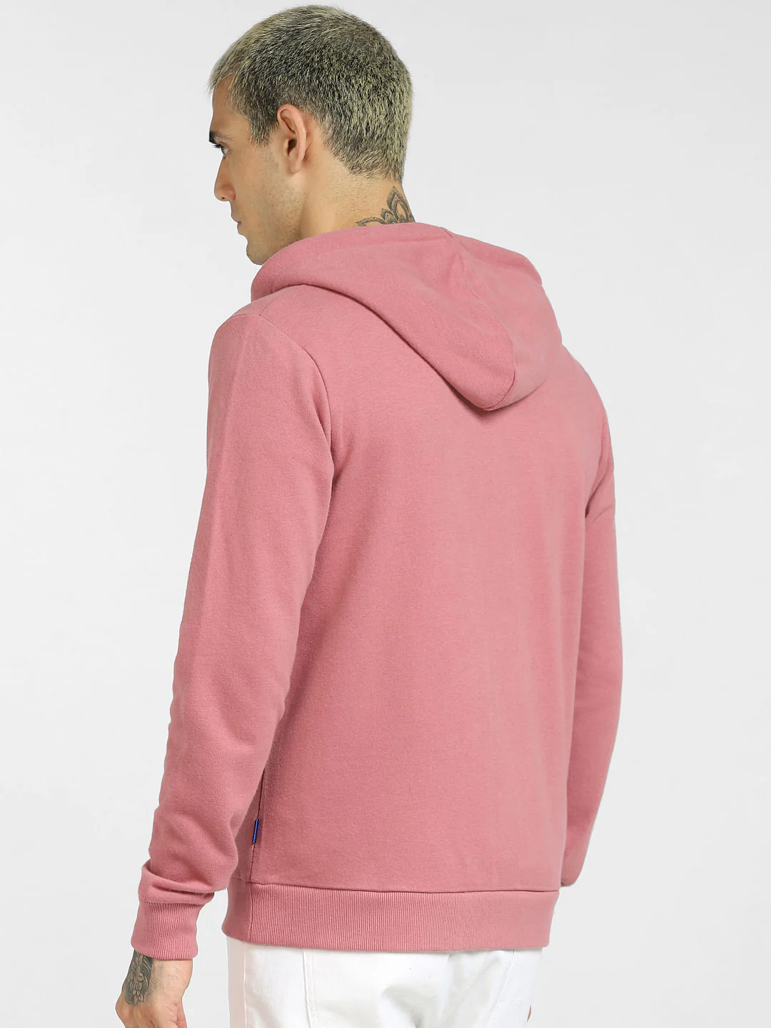Pink Zip-Up Hooded Sweatshirt - Image 4