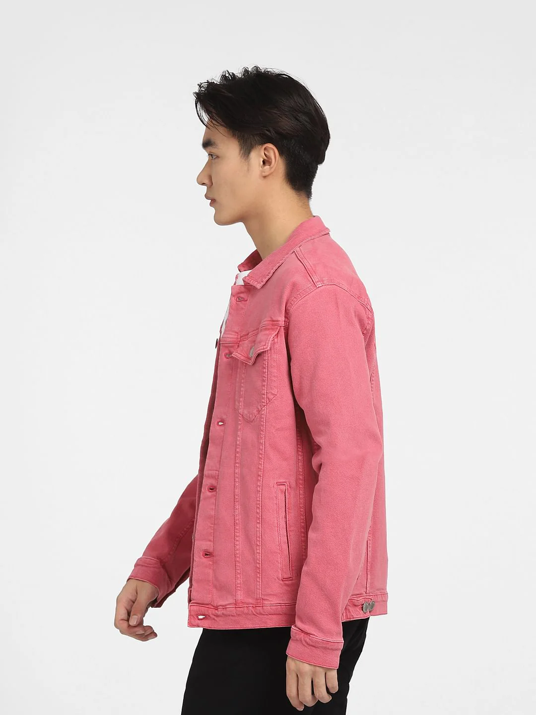Pink Field Denim Jacket - Image 3