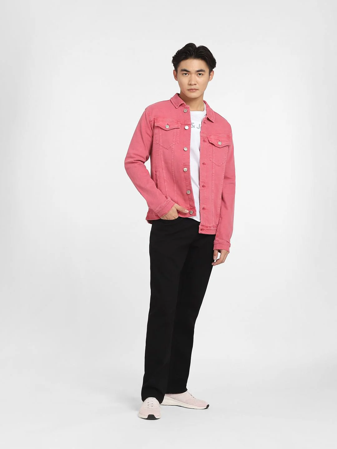 Pink Field Denim Jacket - Image 6