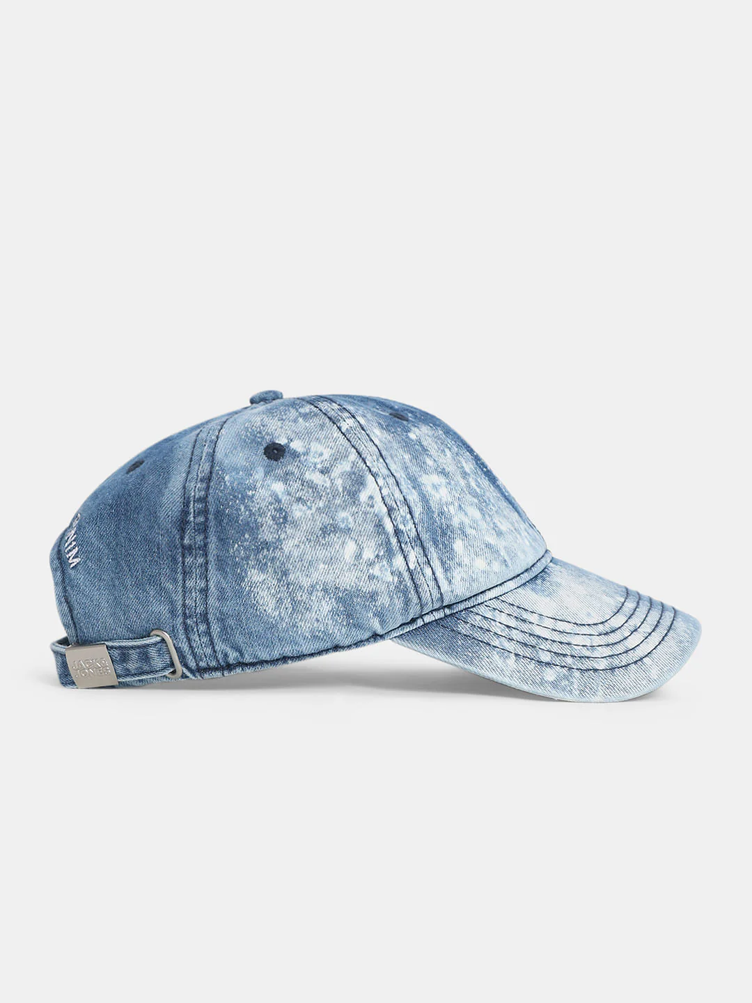 Blue Denim Logo Print Cap - Image 3