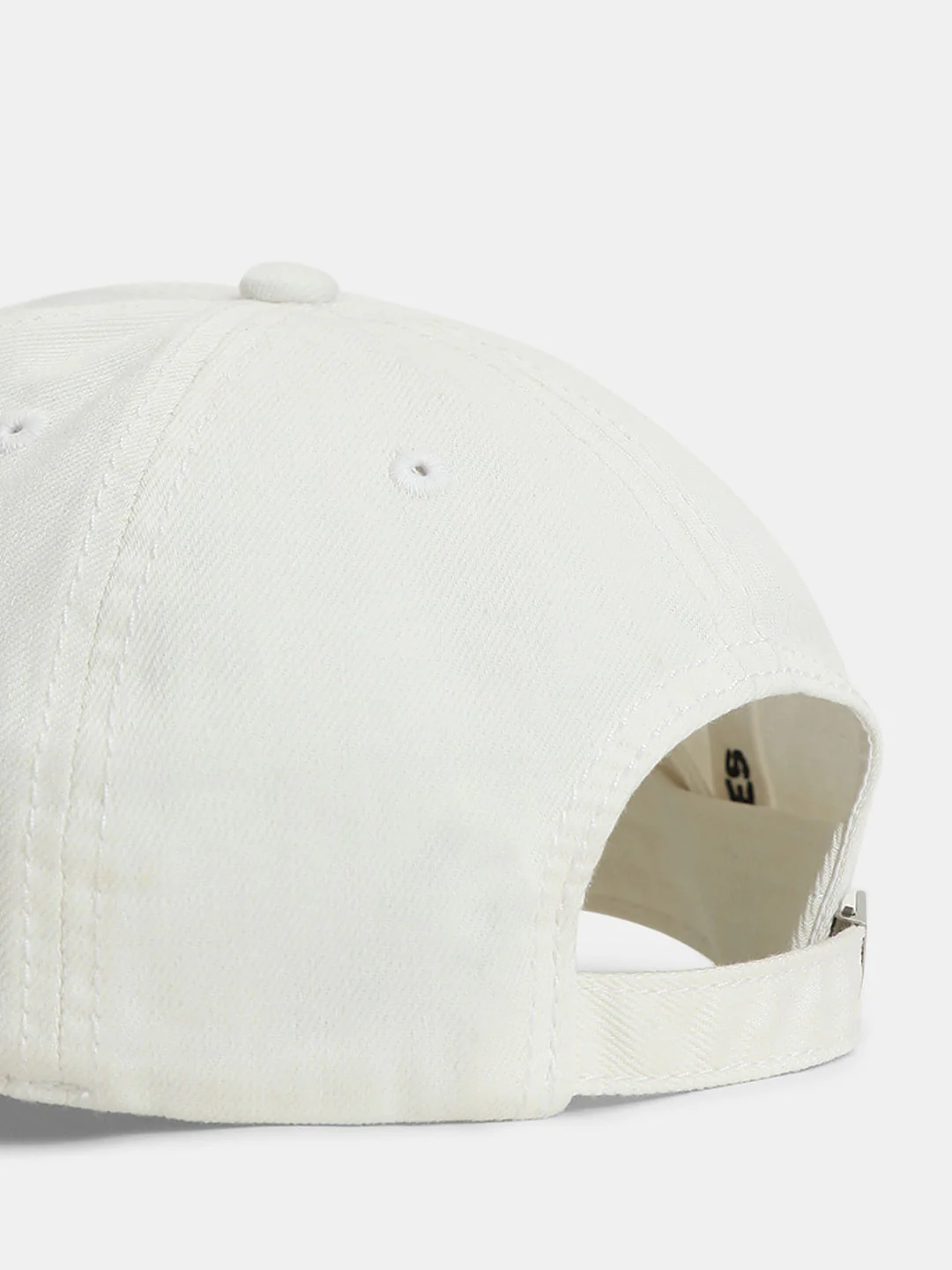 White Distressed Baseball Cap - Image 5