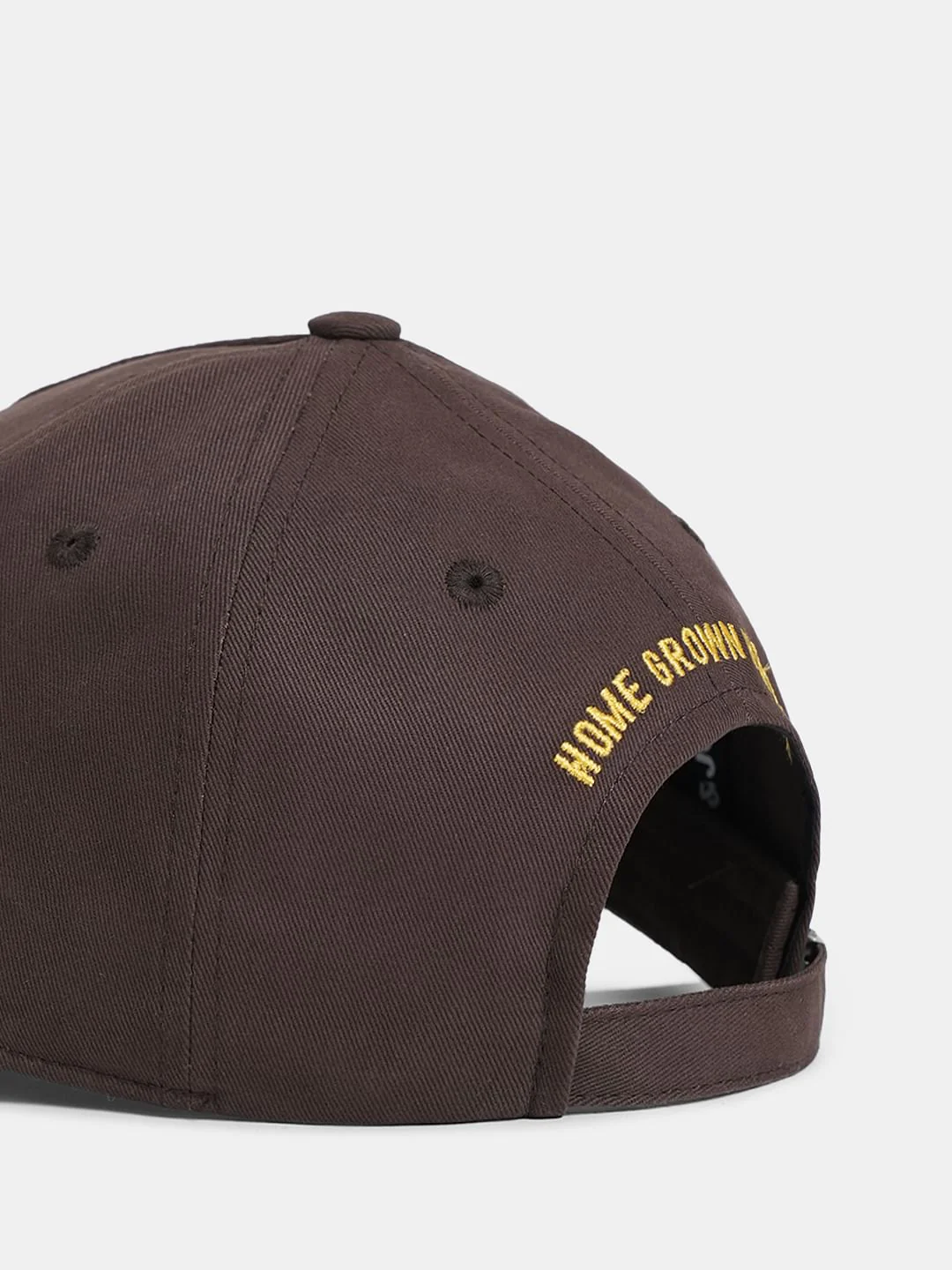 Brown Cotton Printed Cap - Image 5
