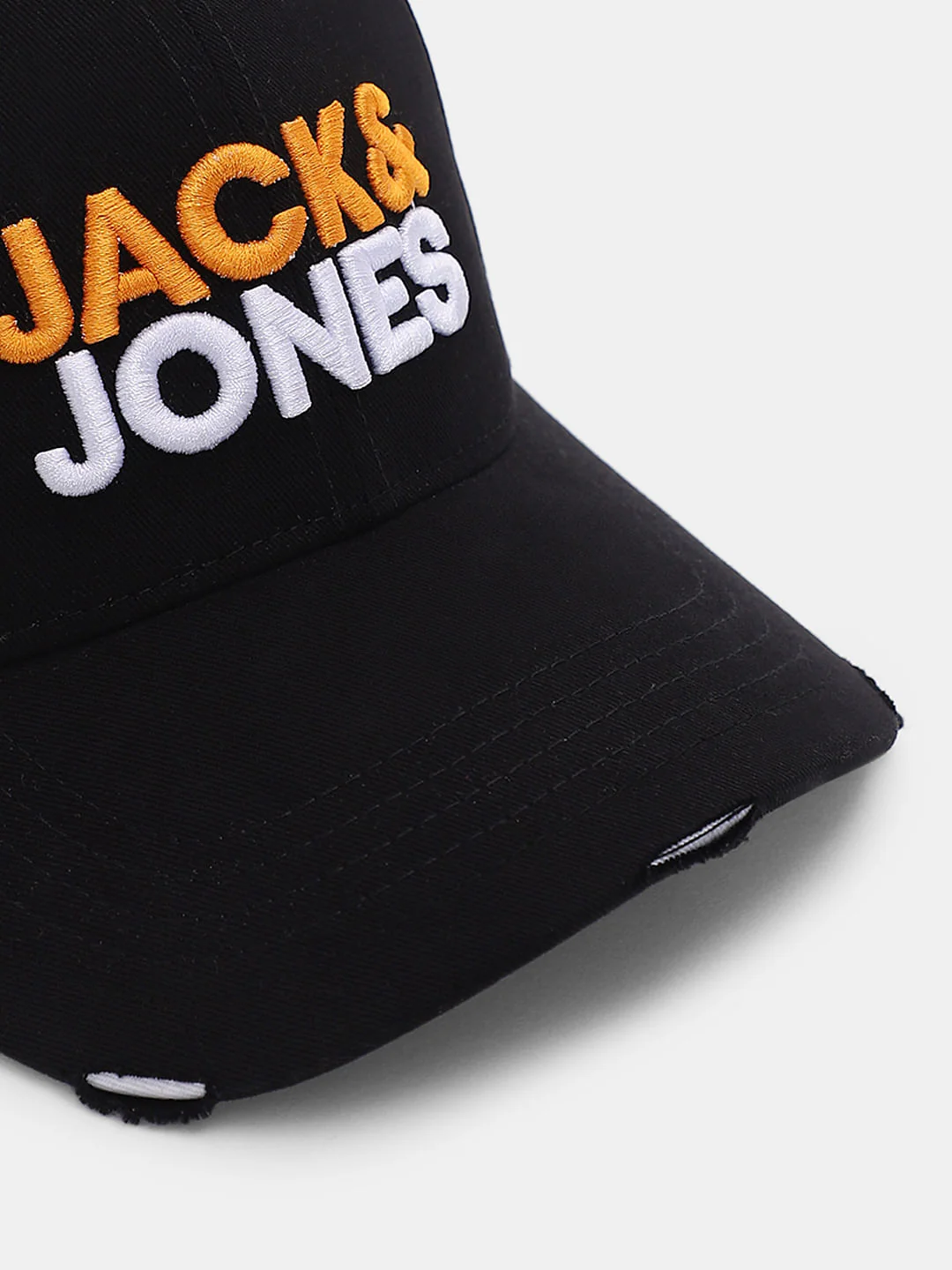 Black Embroidered Logo Baseball Cap - Image 4