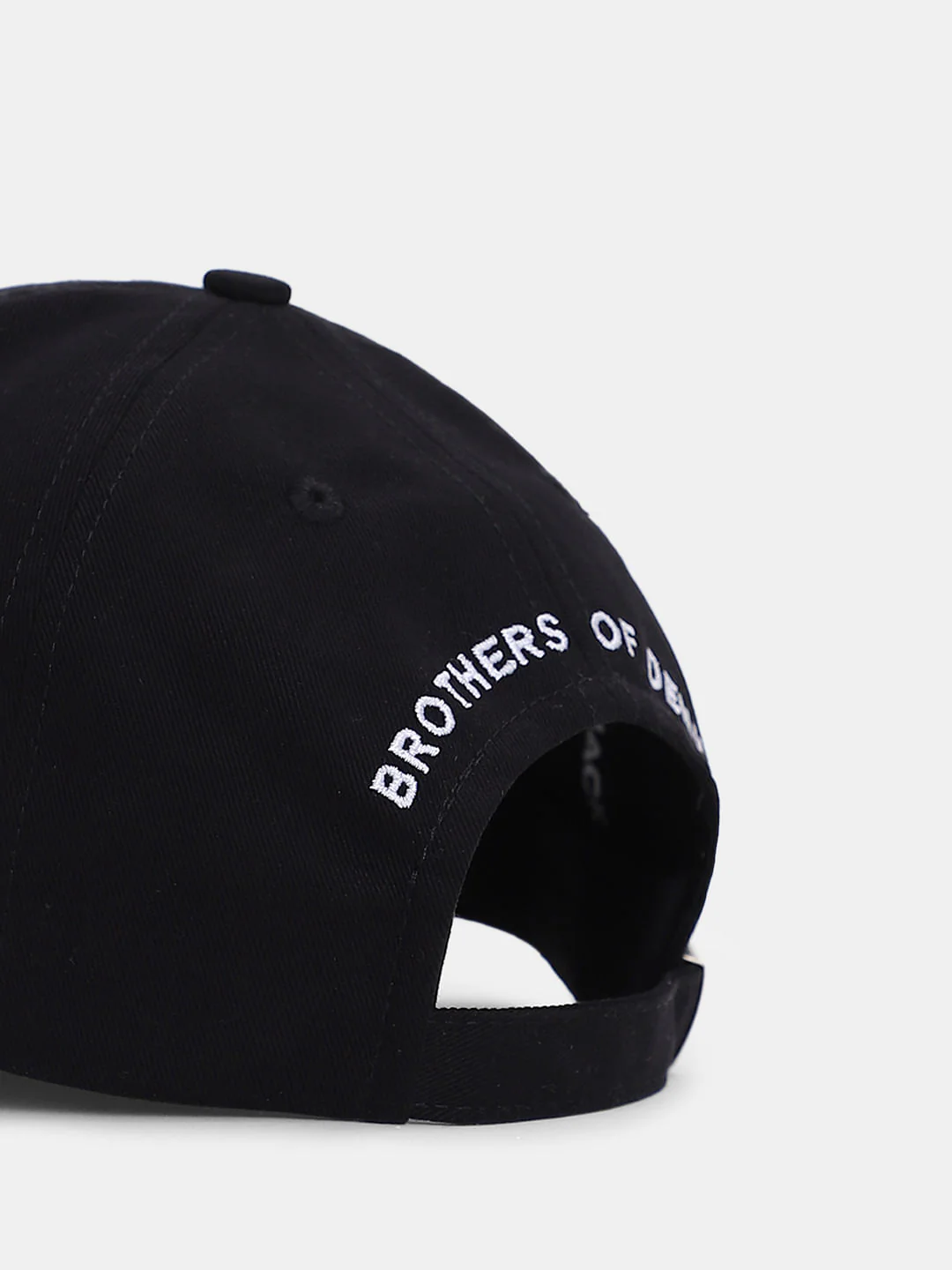 Black Embroidered Logo Baseball Cap - Image 5