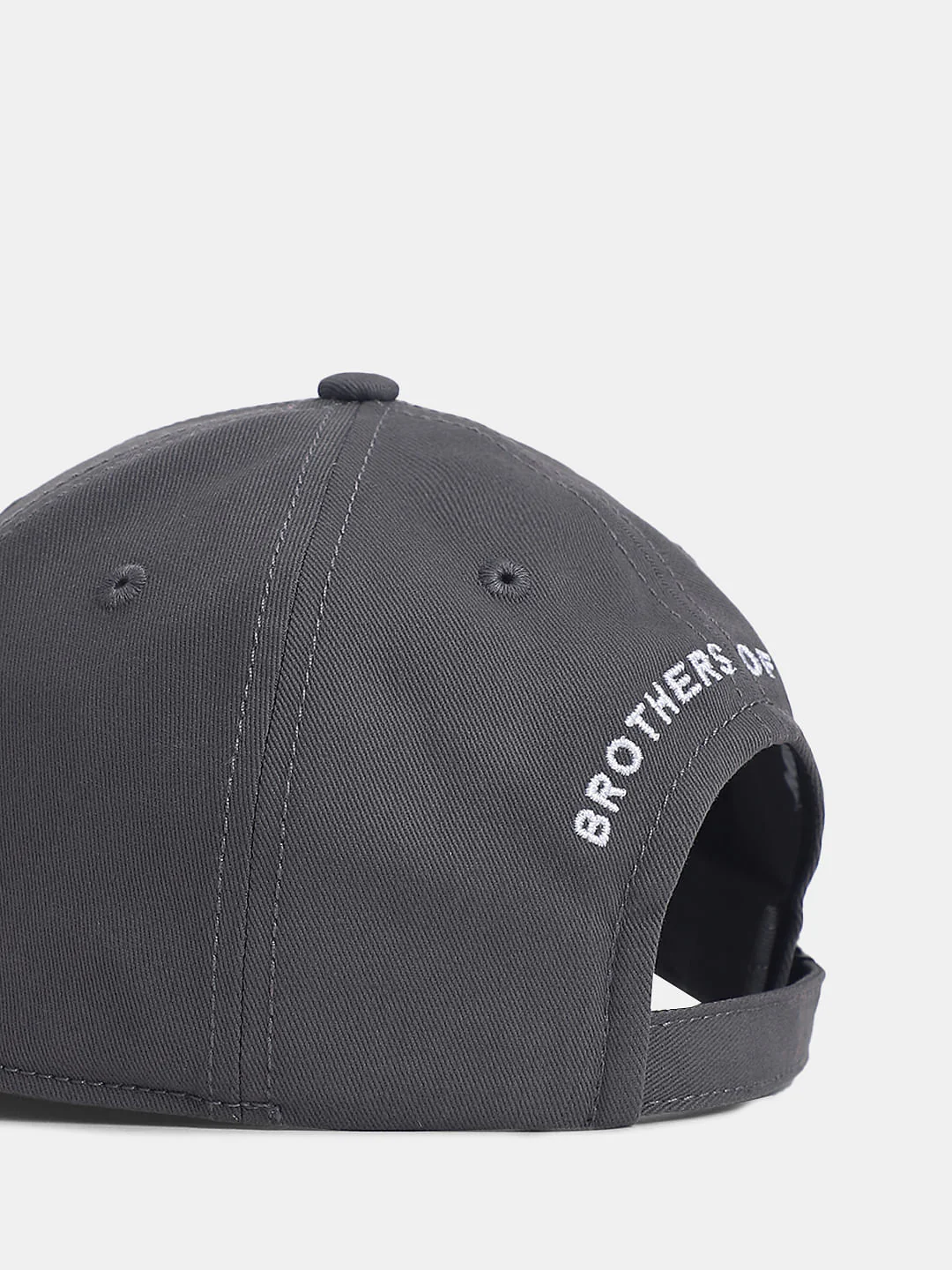 Grey Logo Print Baseball Cap - Image 5