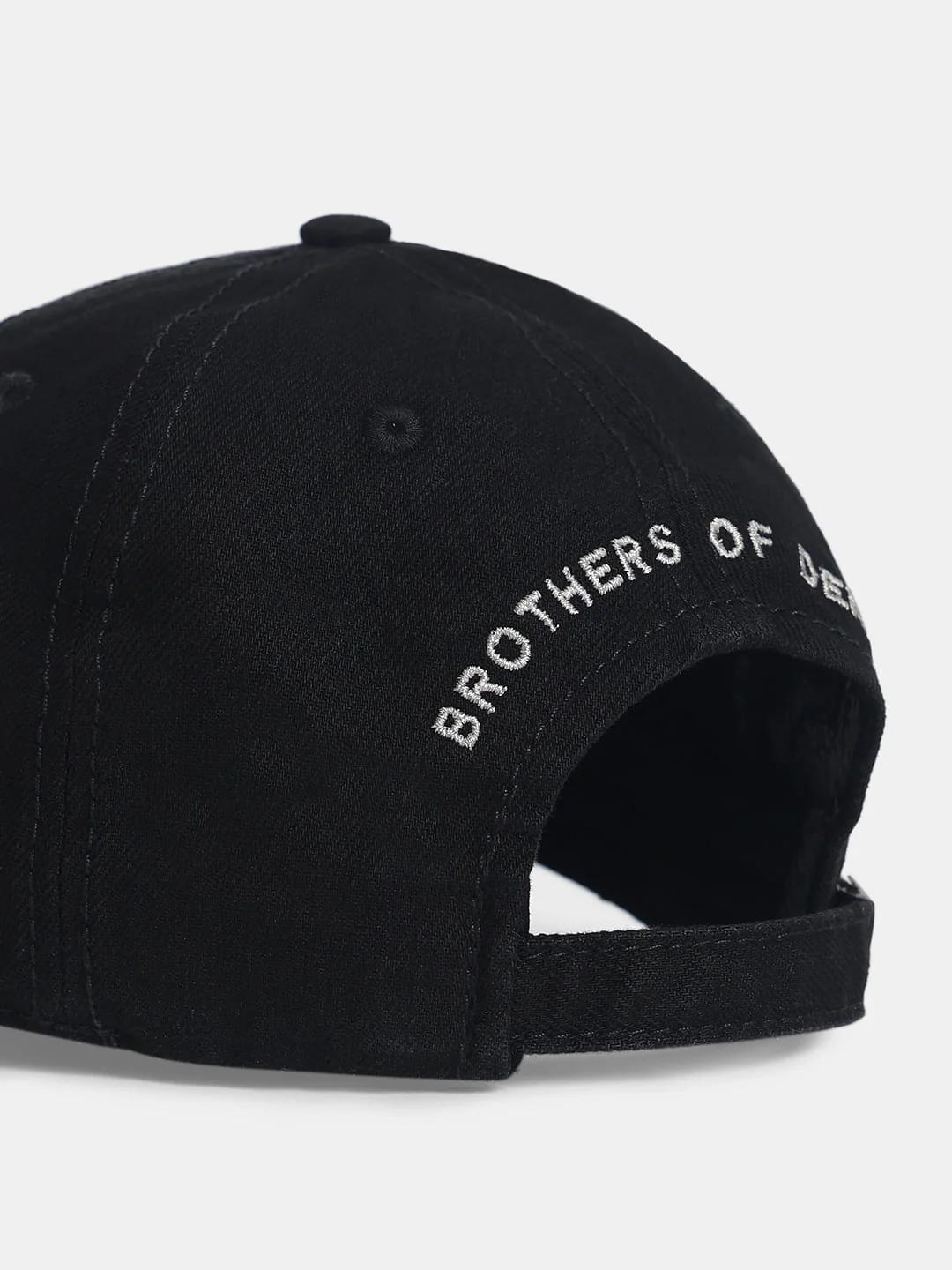 Black Ripped Denim Cap - Image 5