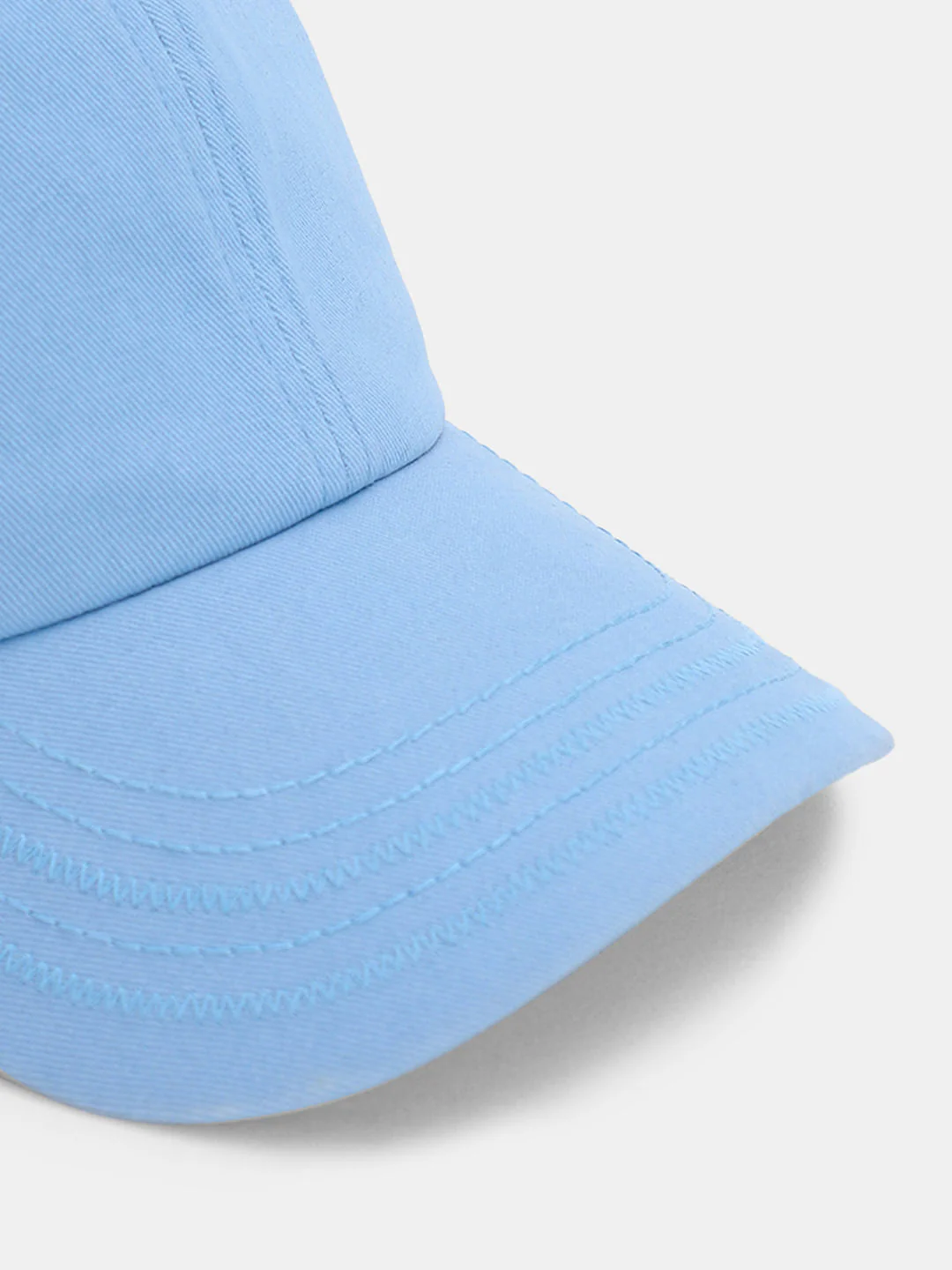 Light Blue Cotton Baseball Cap - Image 4