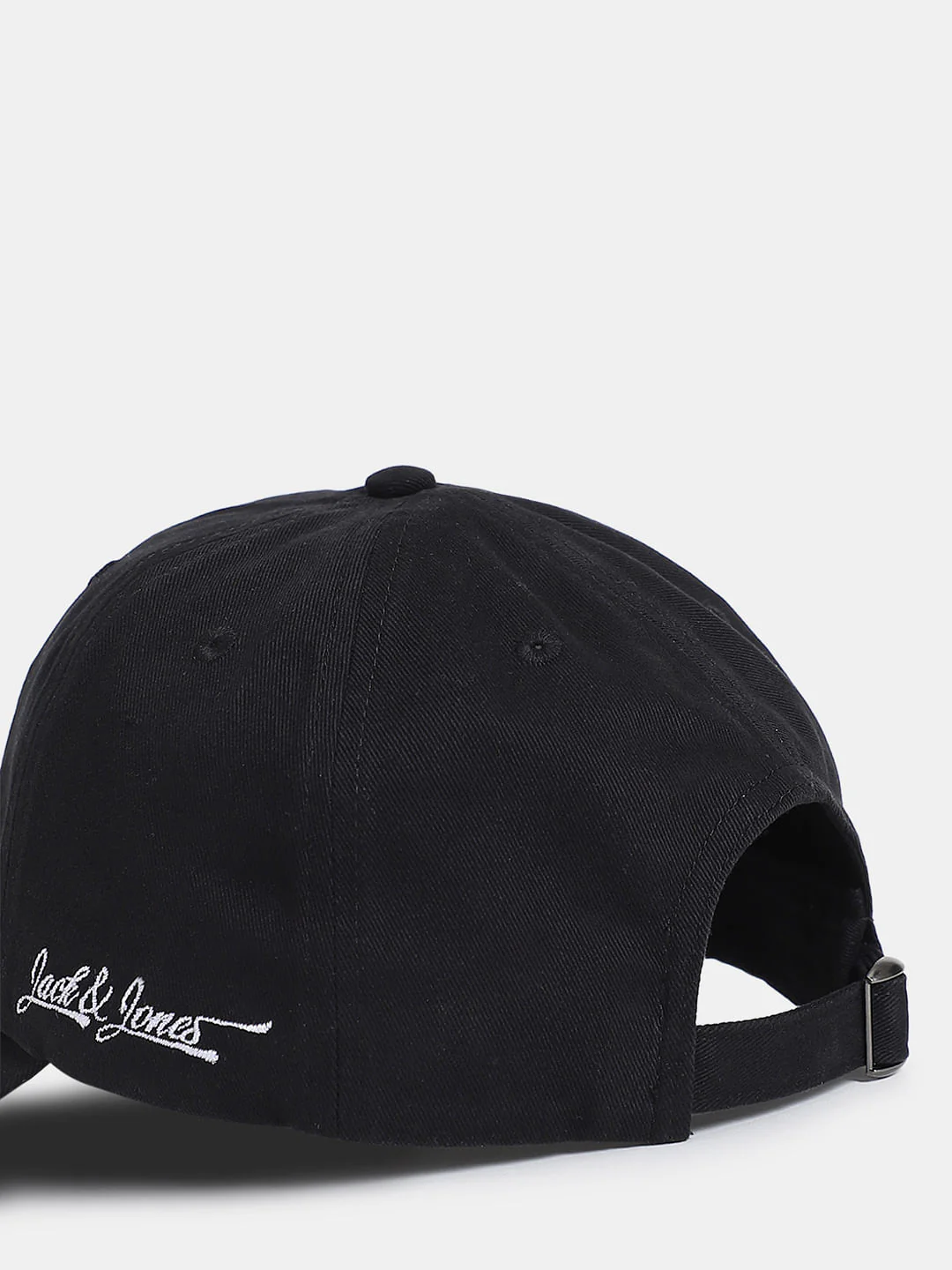 Black Cotton Baseball Cap - Image 5