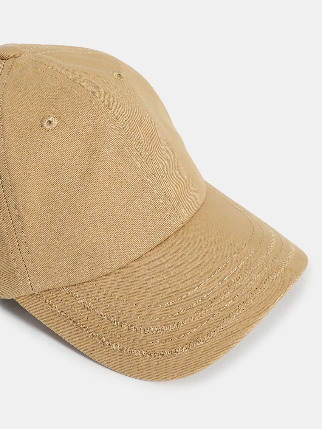 Brown Cotton Baseball Cap - Image 4