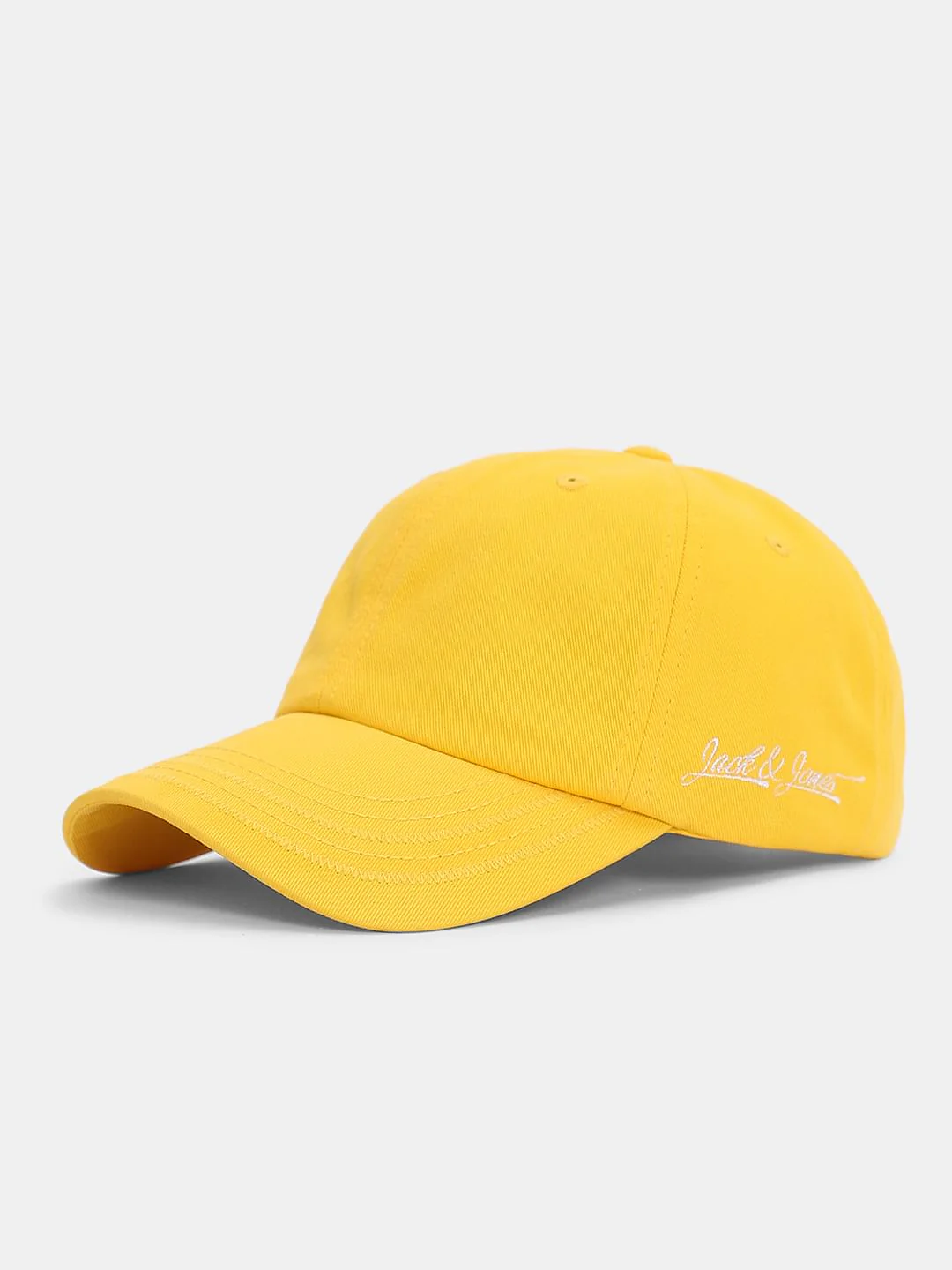 Light Yellow Cotton Baseball Cap - Image 2