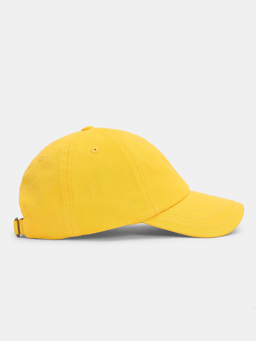 Light Yellow Cotton Baseball Cap - Image 3