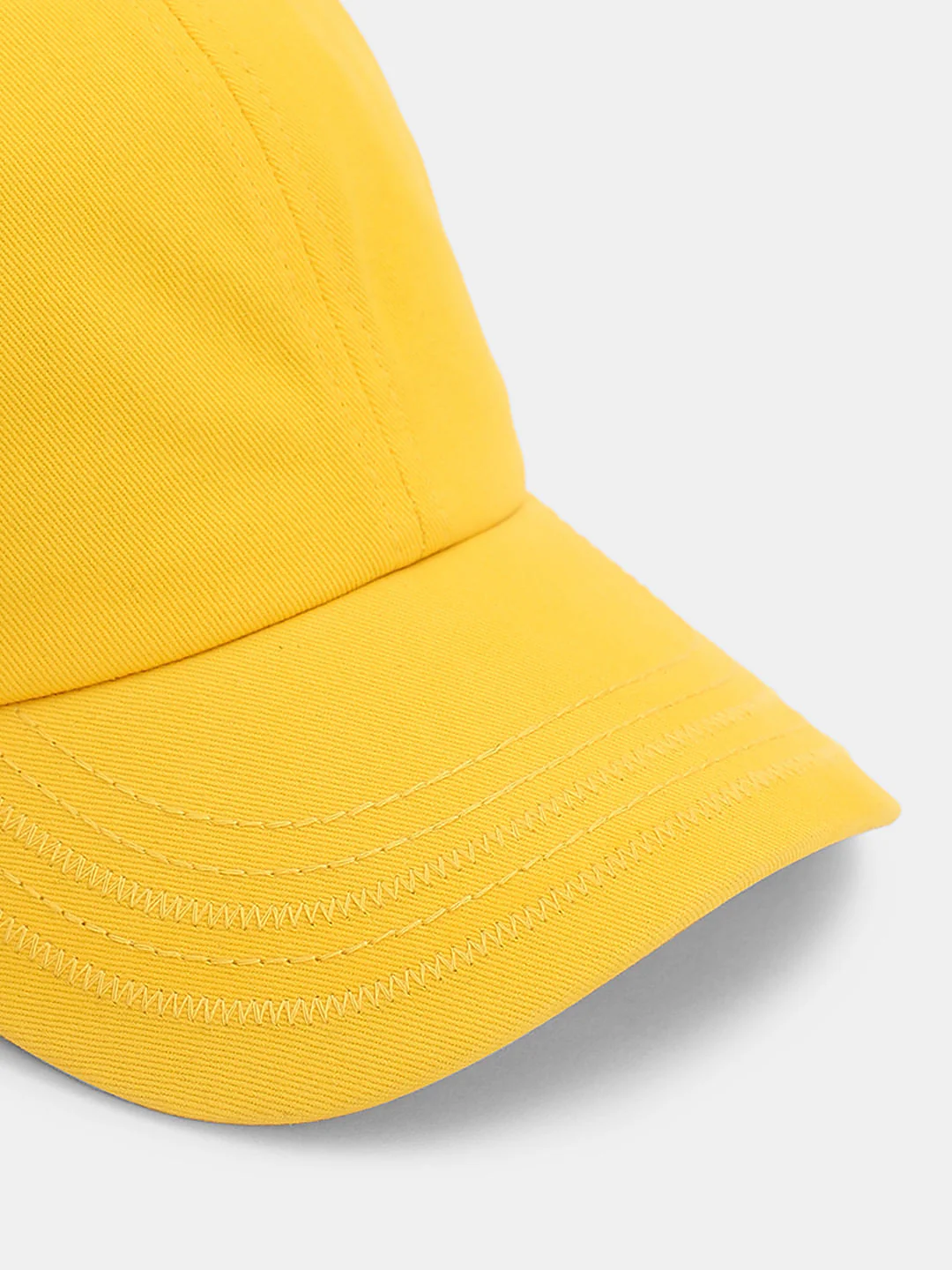 Light Yellow Cotton Baseball Cap - Image 4