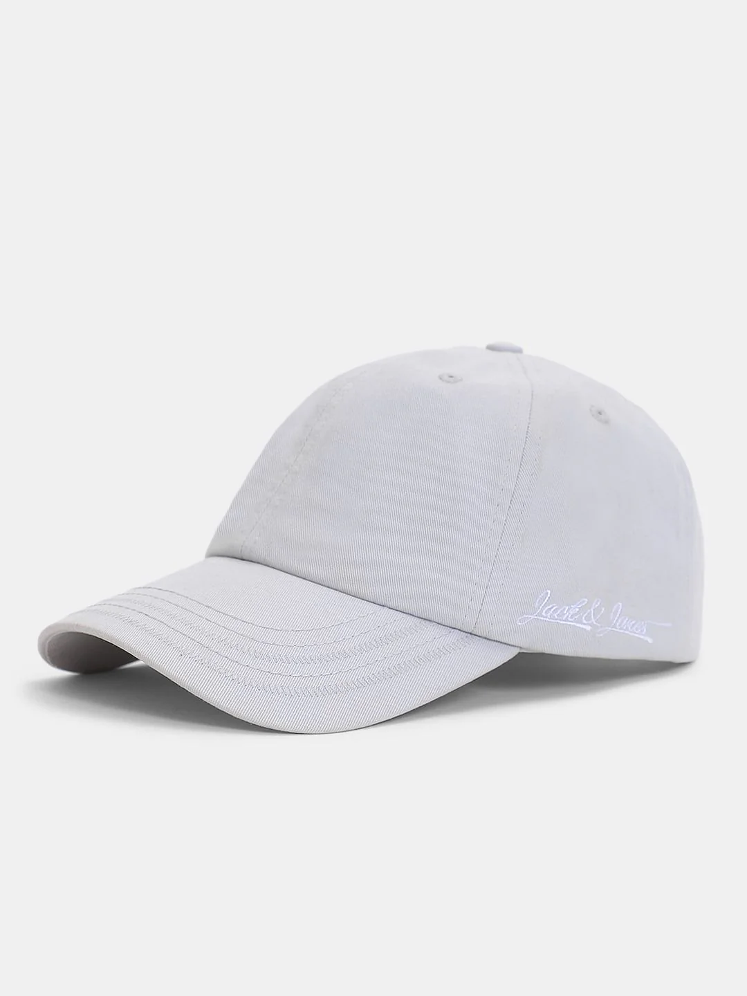 Light Grey Cotton Baseball Cap - Image 2