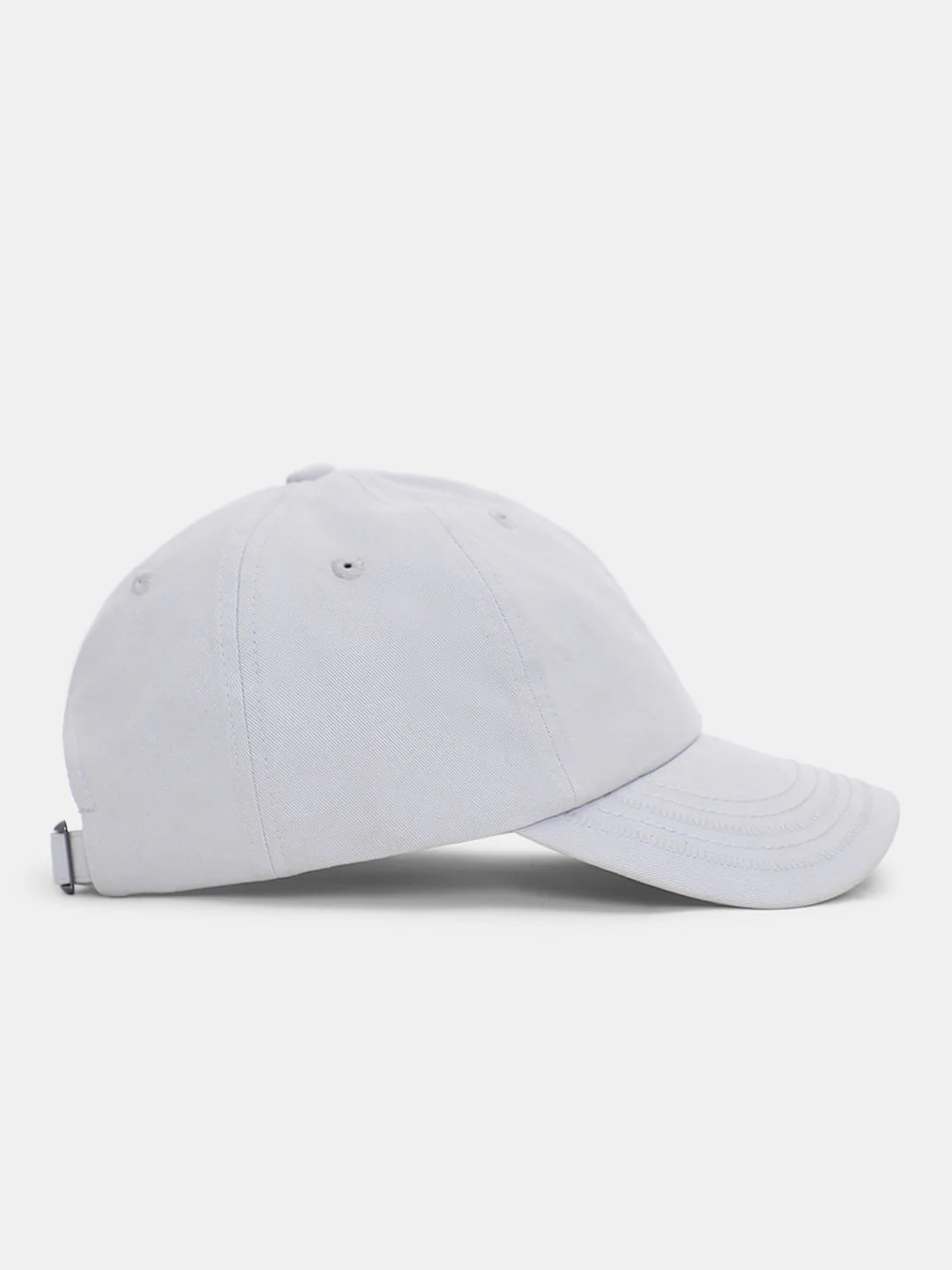 Light Grey Cotton Baseball Cap - Image 3
