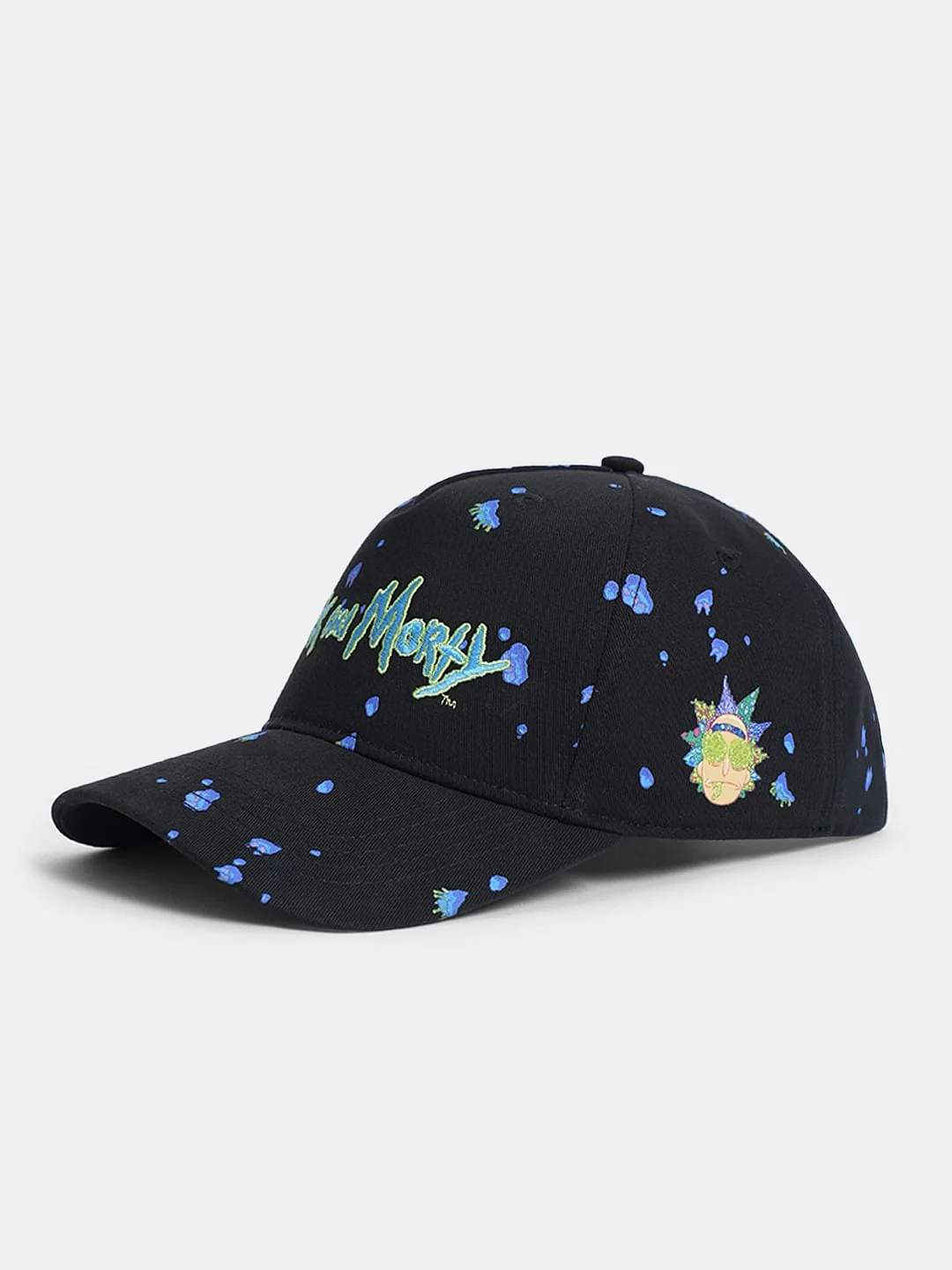 x Black Rick & Morty Printed Cap - Image 2