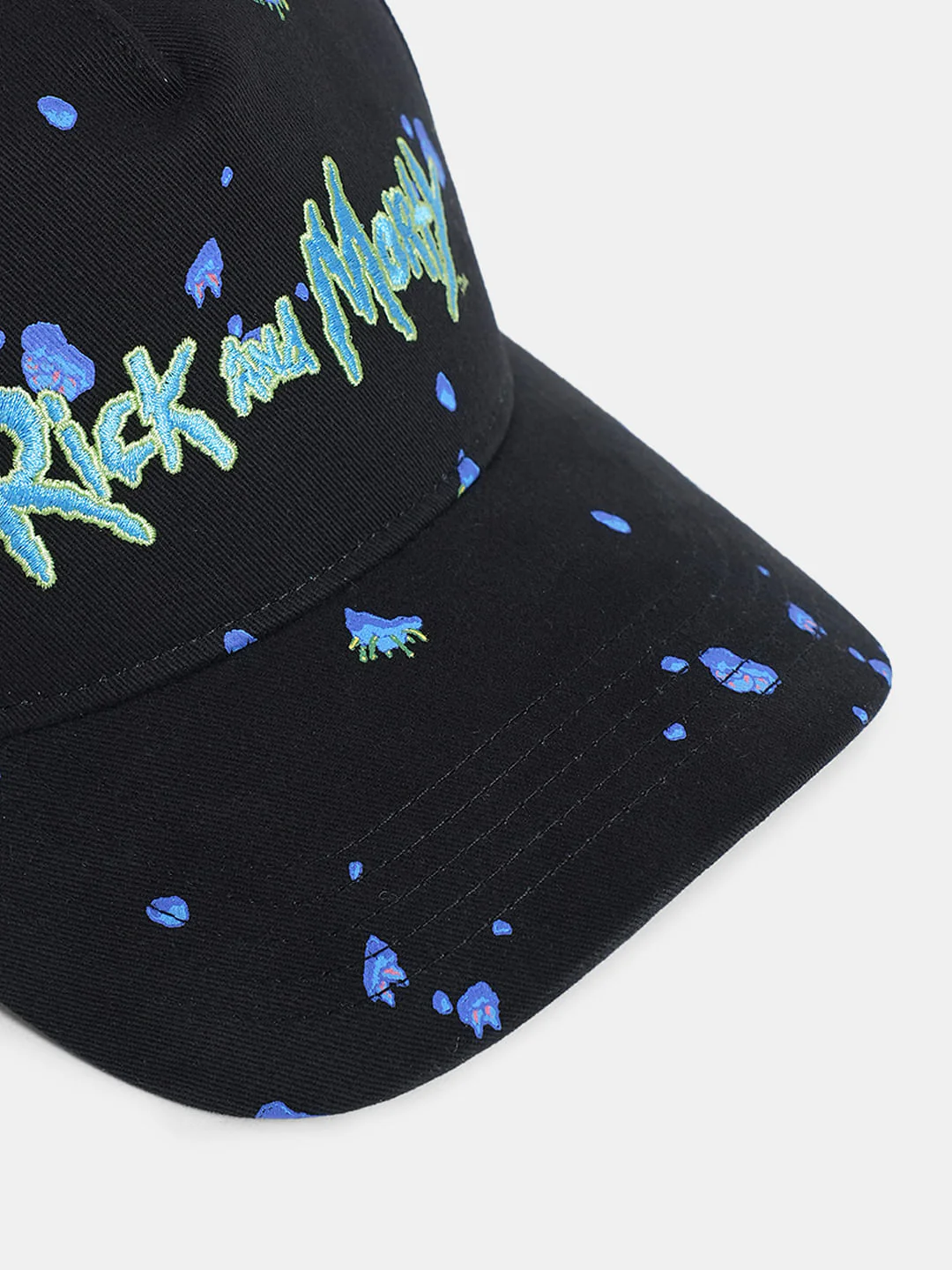 x Black Rick & Morty Printed Cap - Image 4
