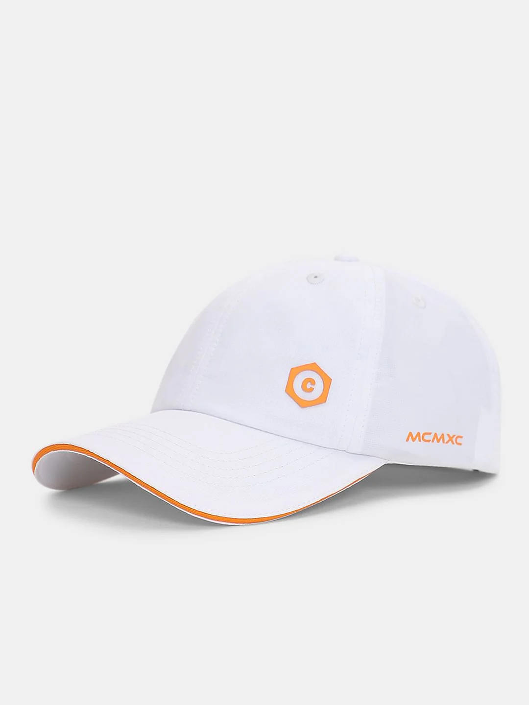 White Logo Print Cap - Image 2