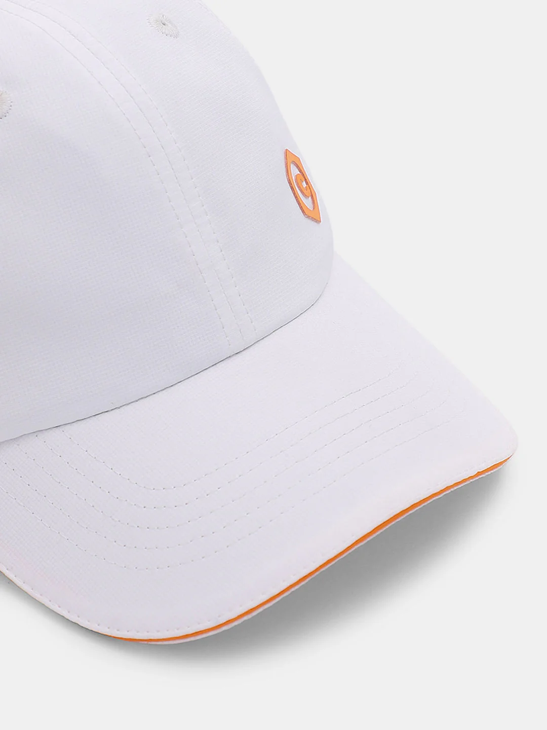 White Logo Print Cap - Image 4