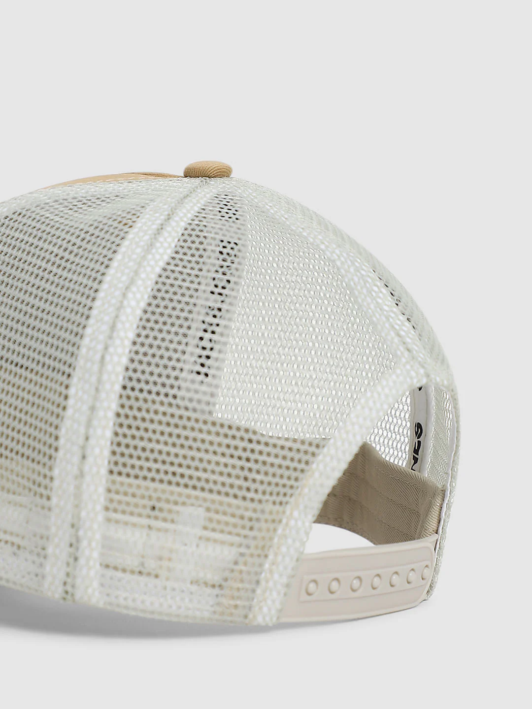 Beige Colourblocked Mesh Cap - Image 5