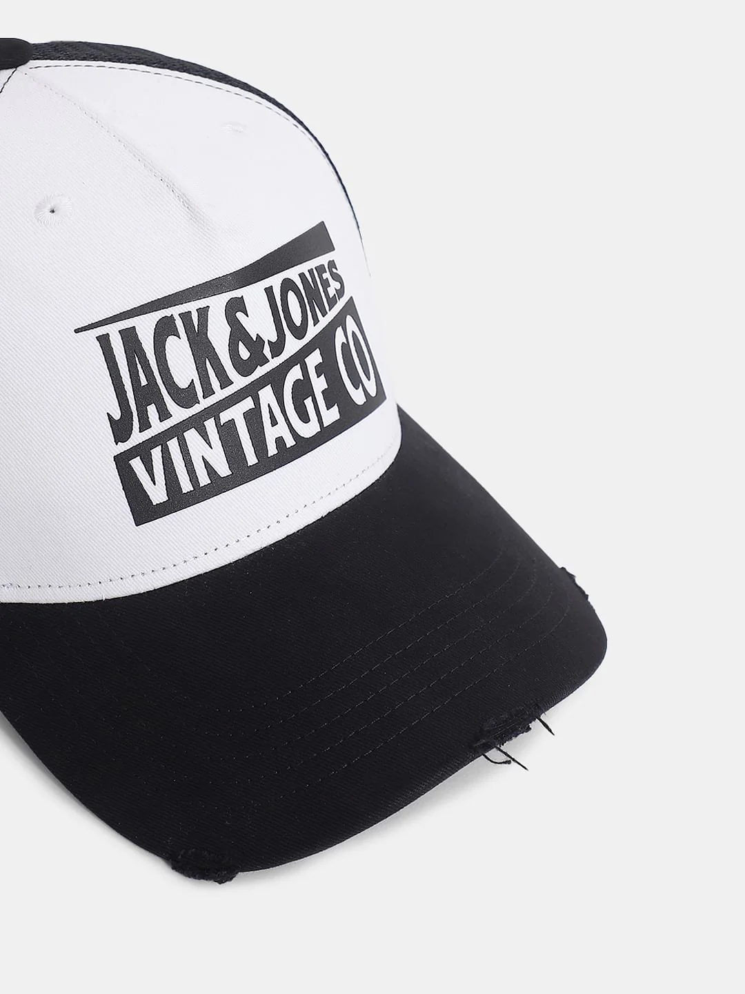 Black Colourblocked Mesh Trucker Cap - Image 4