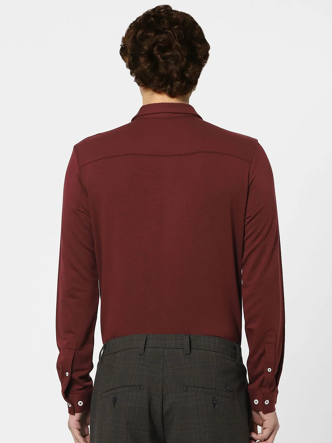 Rust Brown Full Sleeves Shirt - Image 4