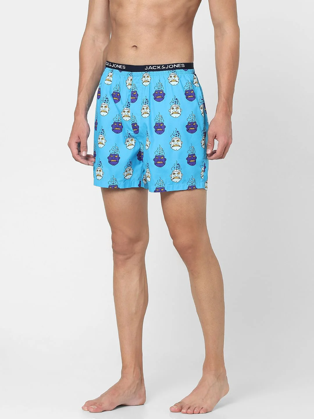 Blue Graphic Print Boxers - Image 2