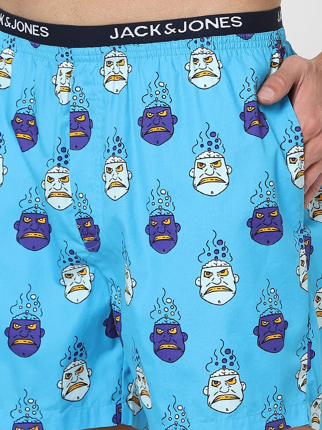 Blue Graphic Print Boxers - Image 4