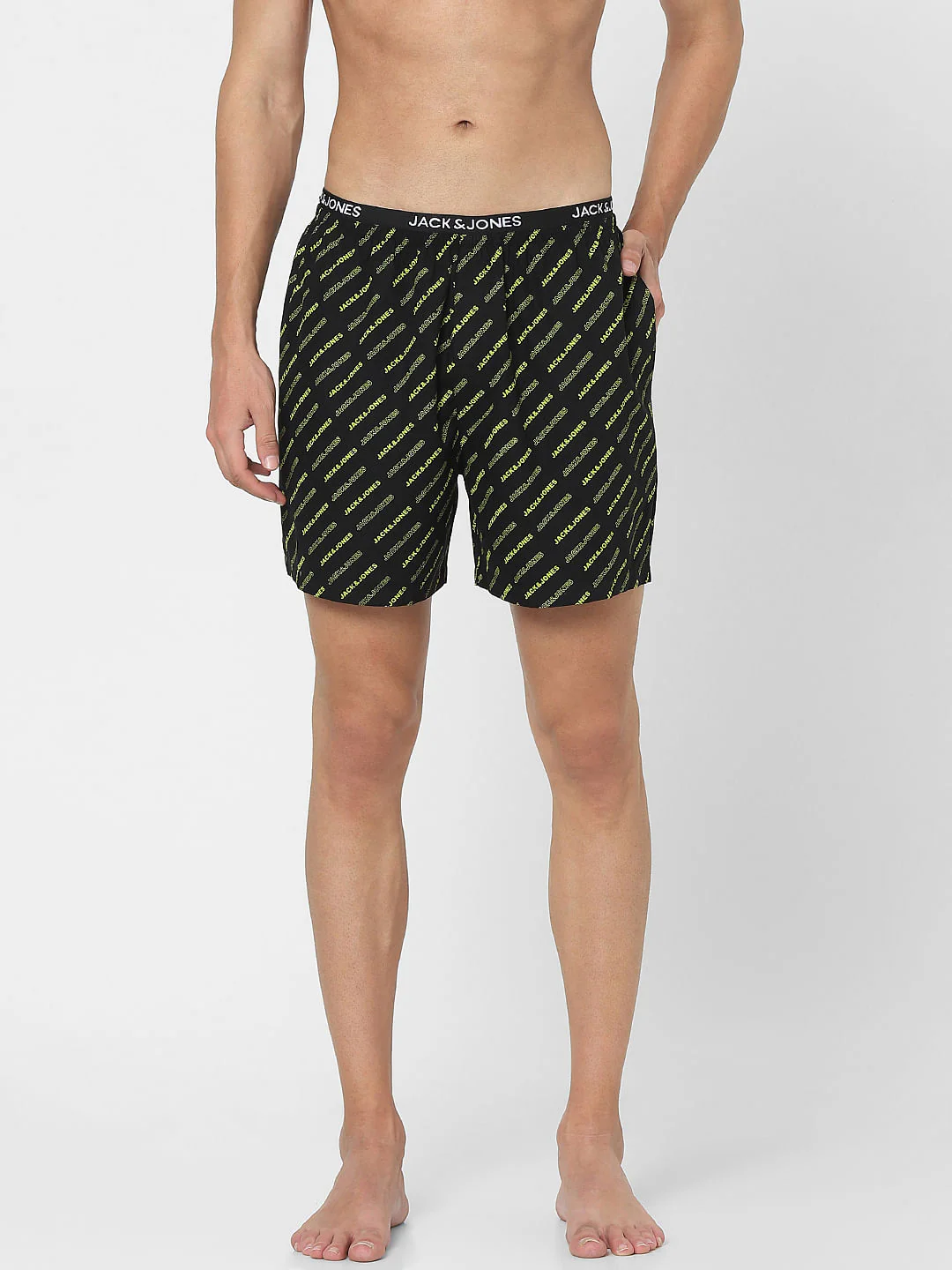 Black Logo Print Boxers
