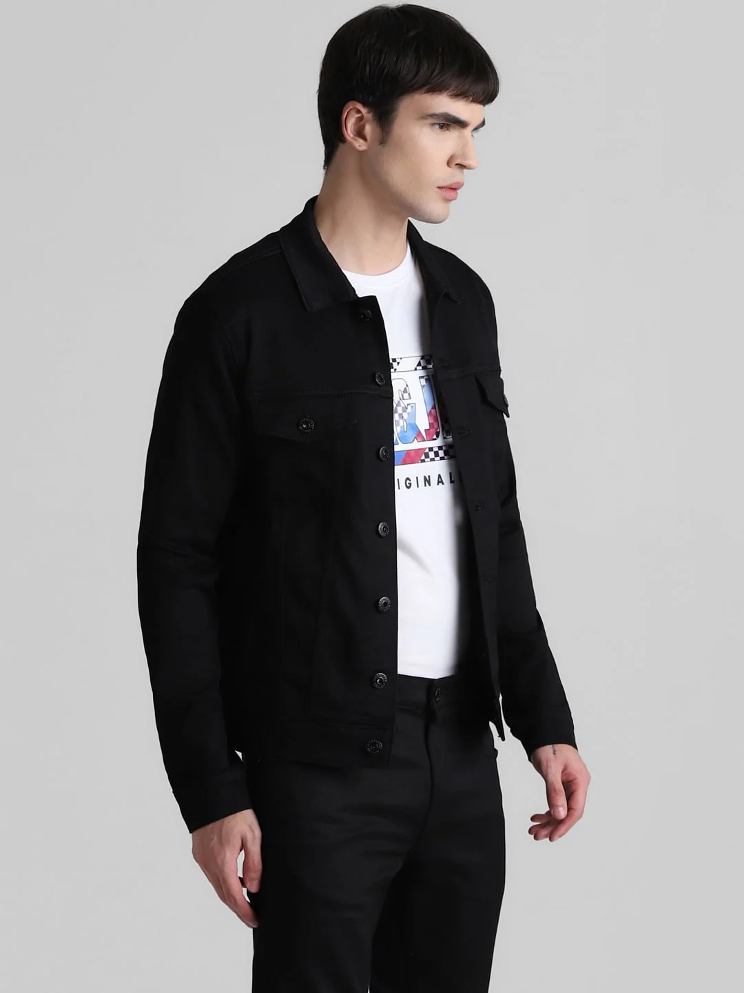 Black Denim Jacket - Image 3