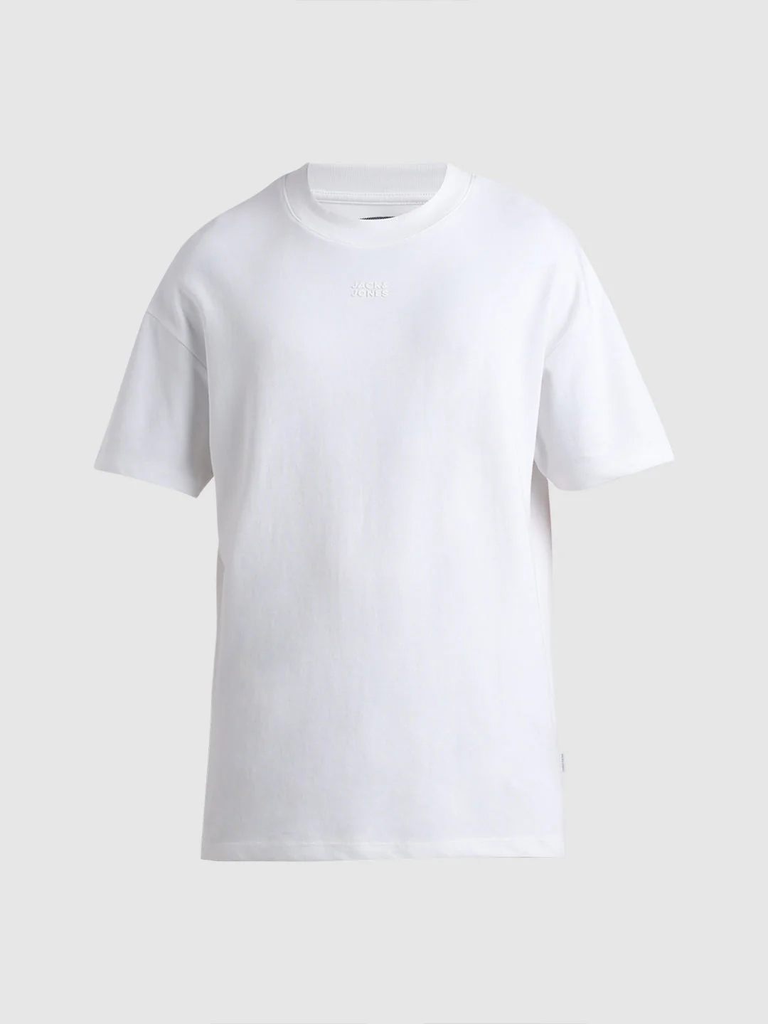 Knitted Crew Neck T-shirt - White - Image 7