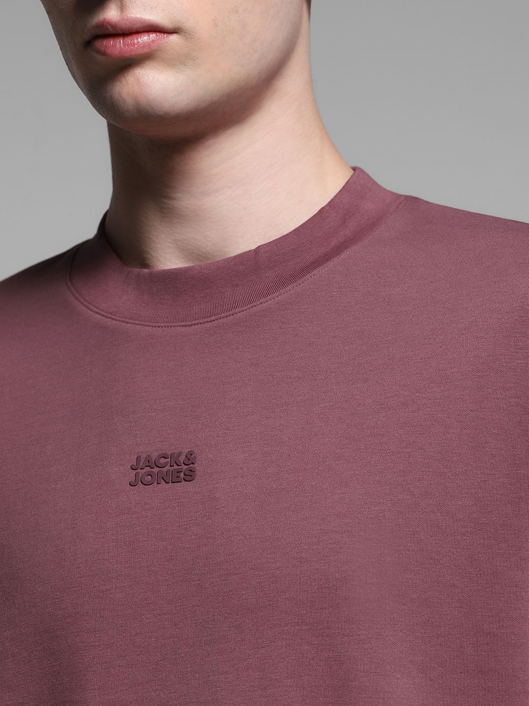 Plum Knitted Oversized T-shirt - Image 5