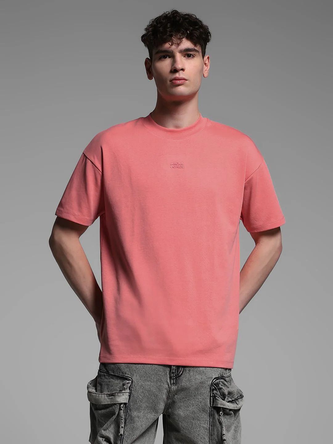 Pink Knitted Oversized T-shirt - Image 2