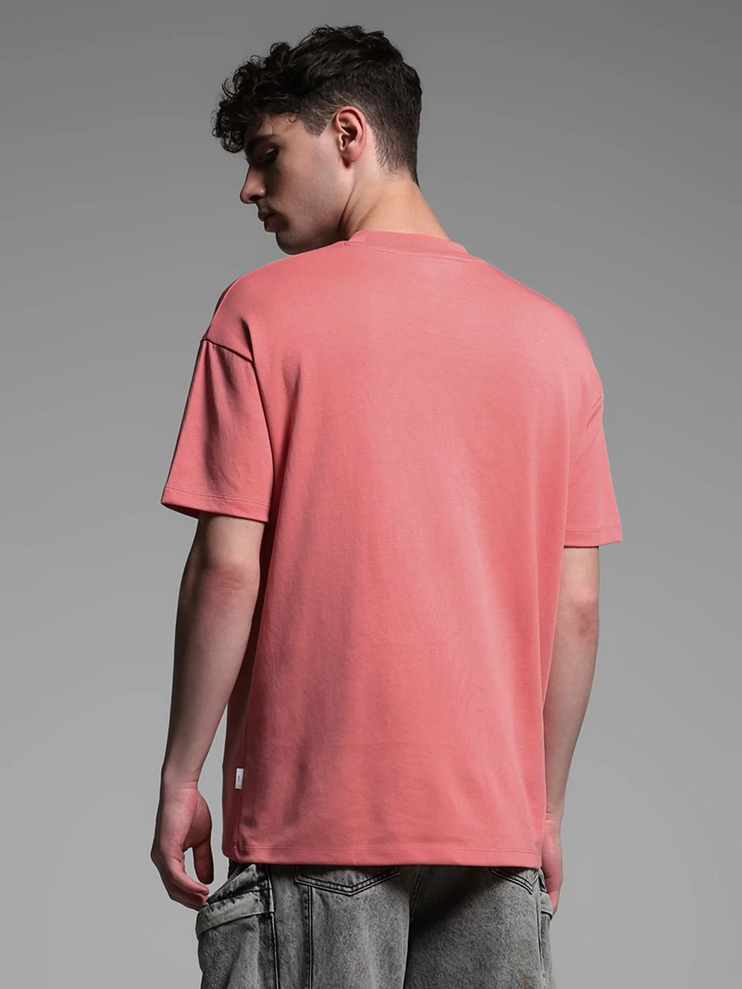 Pink Knitted Oversized T-shirt - Image 4