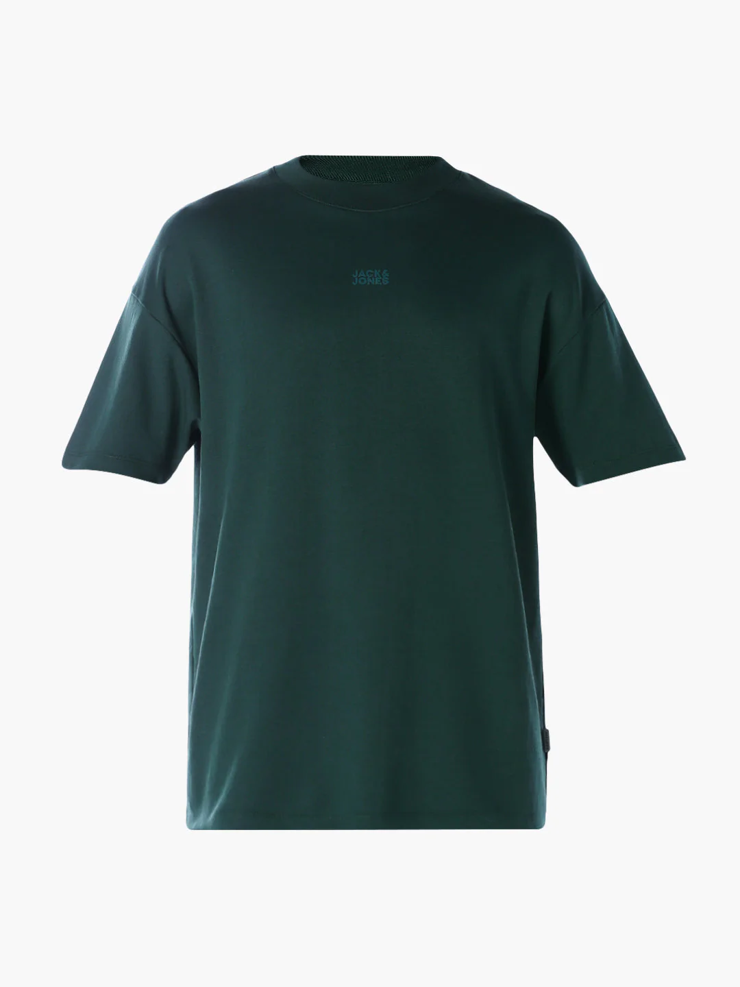 Logo Text Oversized Knit T-shirt - Dark Green - Image 7