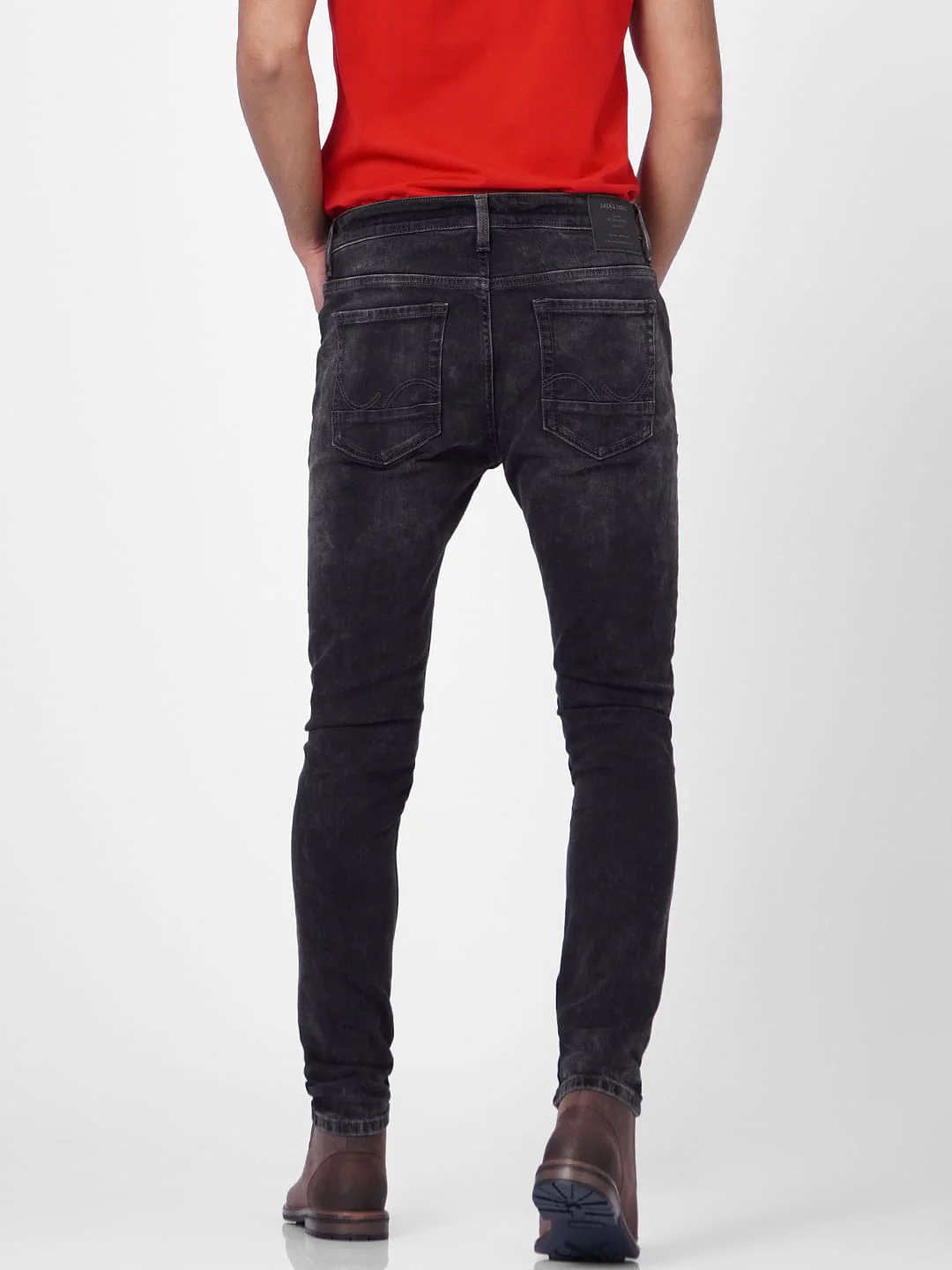Black Low Rise Liam Skinny Jeans - Image 4