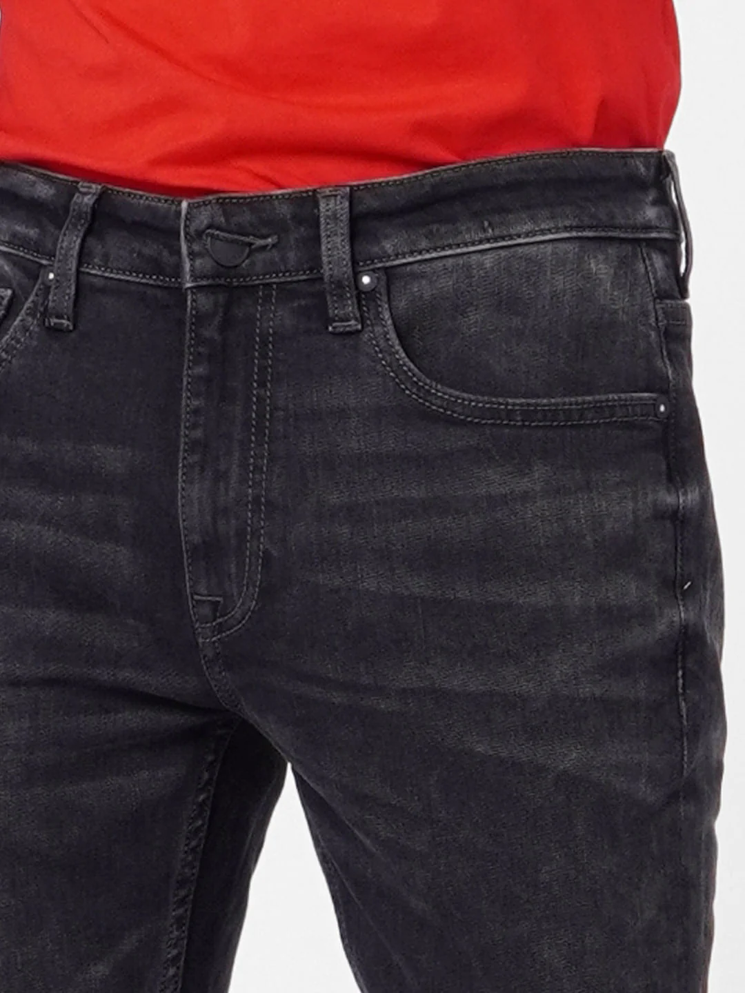 Black Low Rise Liam Skinny Jeans - Image 5