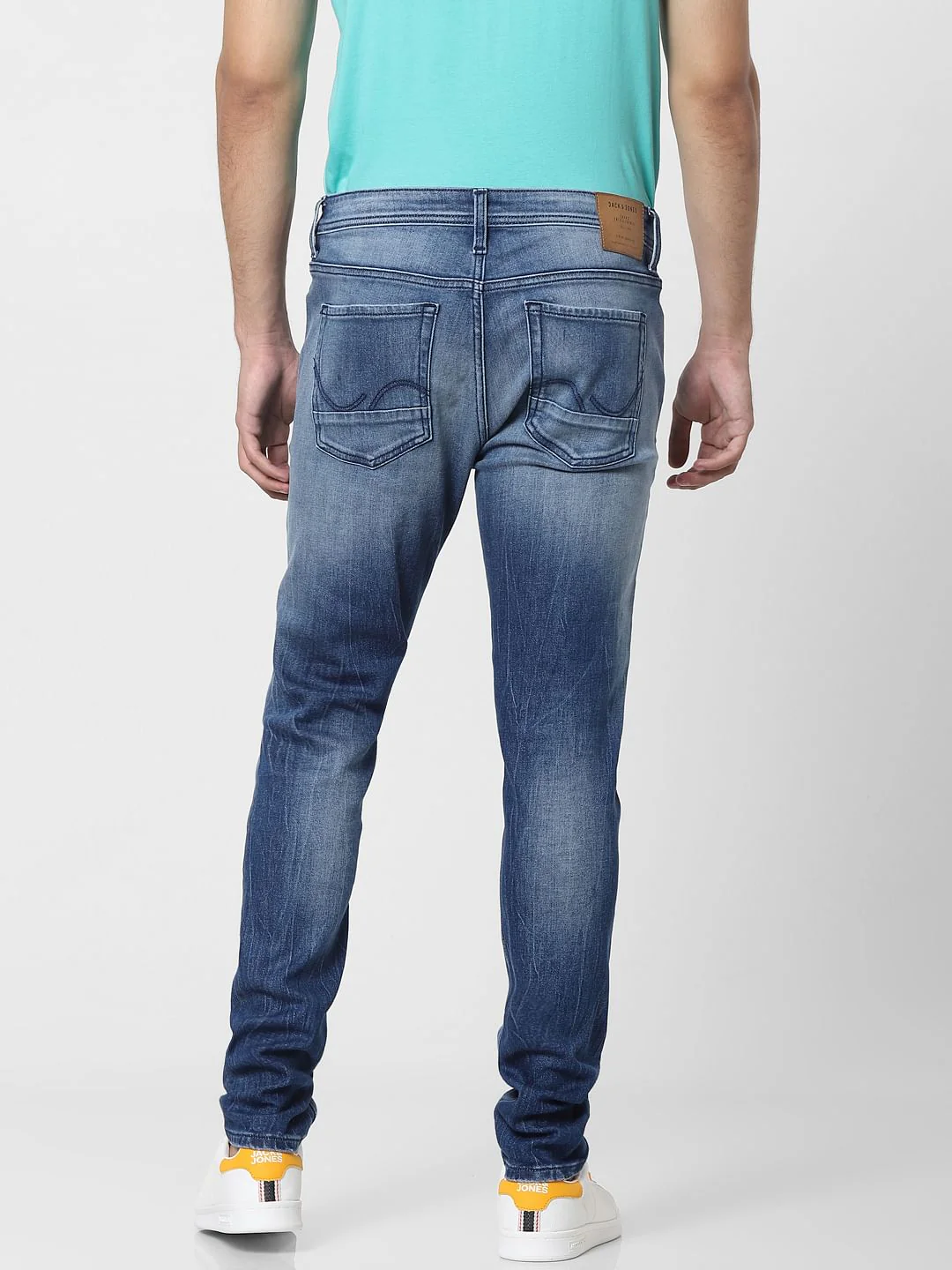 Blue Low Rise Liam Skinny Fit Jeans - Image 4