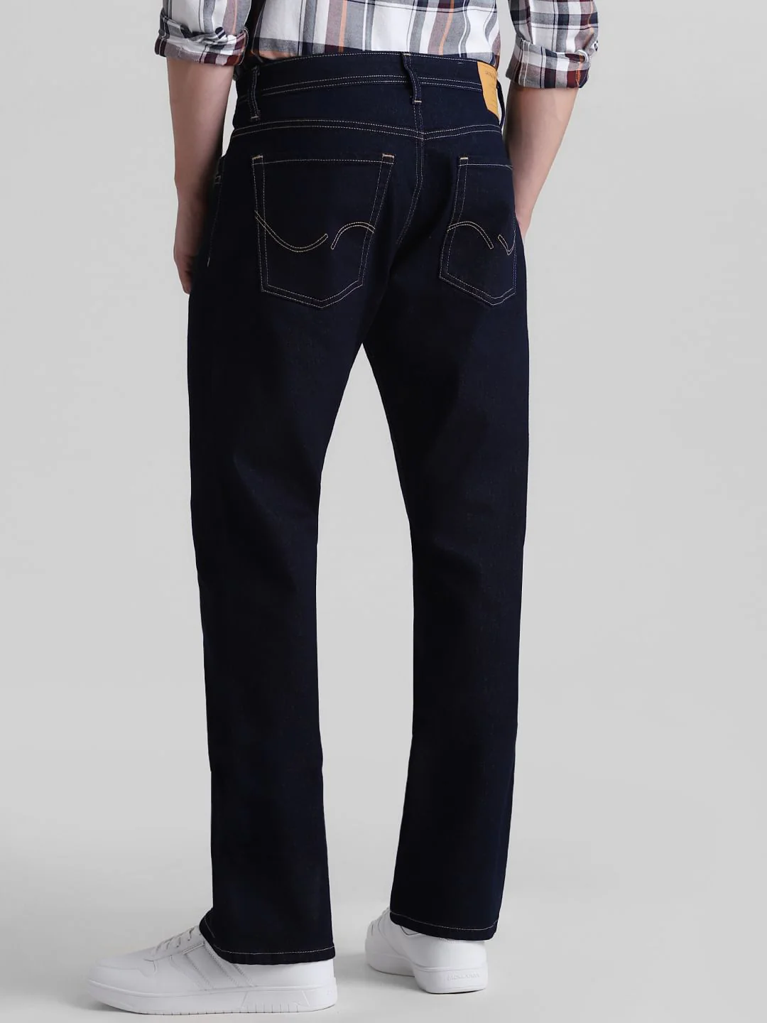 Dark Blue High Rise Bootcut Jeans - Image 3