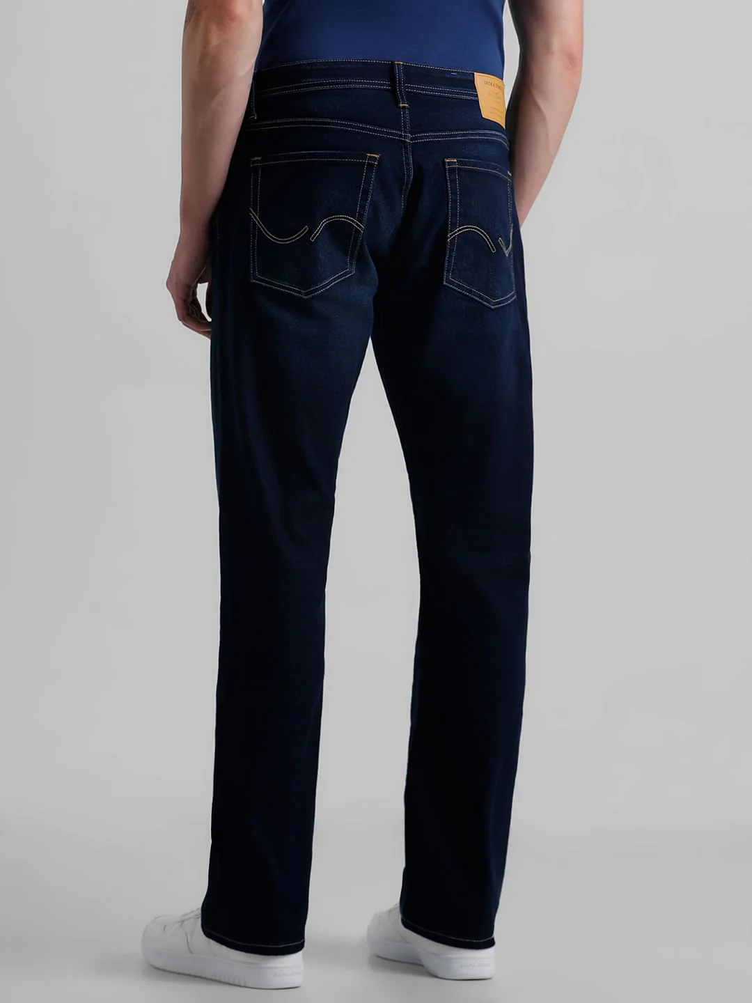 High Rise Bootcut Jeans - Dark Blue - Image 3