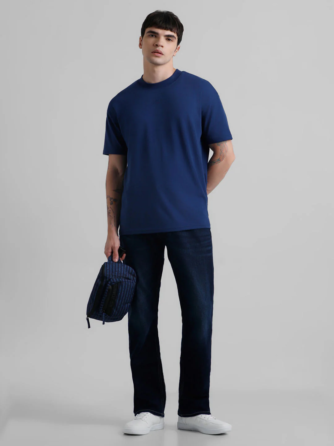 High Rise Bootcut Jeans - Dark Blue - Image 5