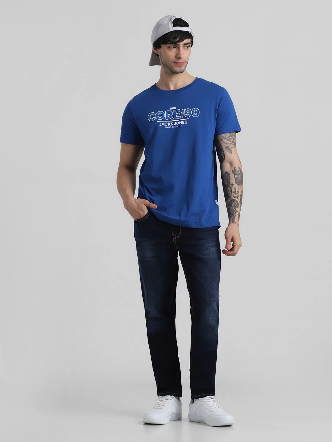 Dark Blue Low Rise Glenn Slim Fit Jeans - Image 5
