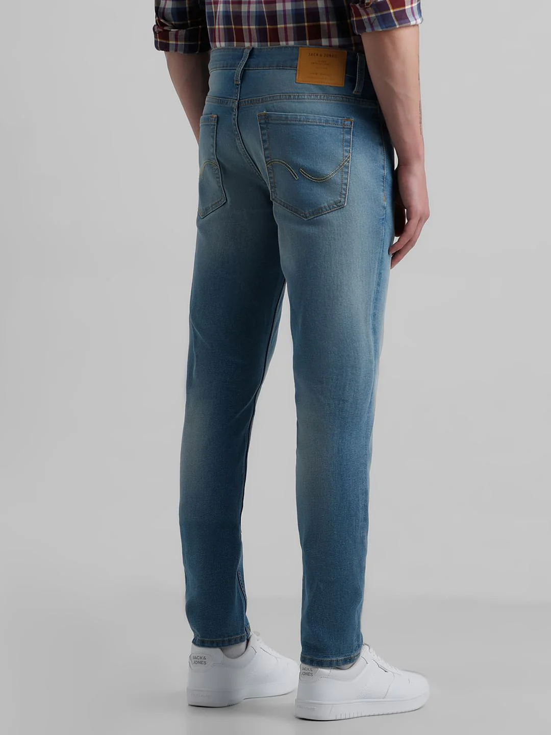 Light Blue Low Rise Washed Glenn Slim Jeans - Image 3
